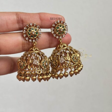 Antique Elephant Jhumki