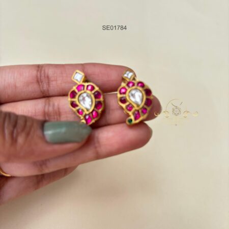 Royal Jadau Mango Earrings