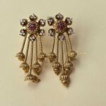Antique Stud with Small Jhumkis