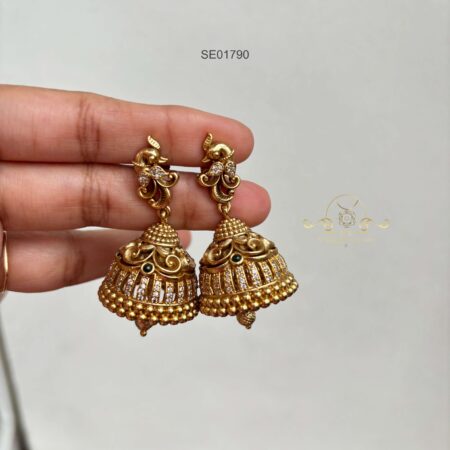 Antique AD Peacock Jhumki