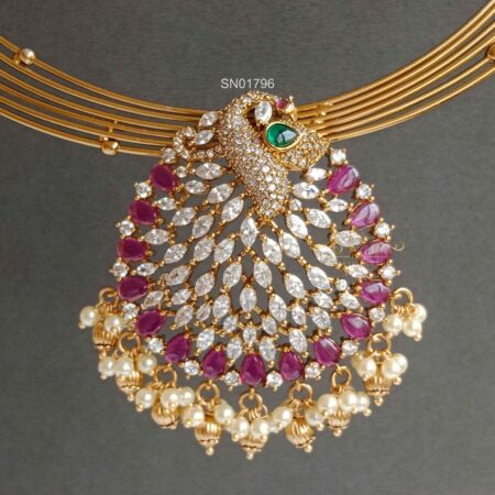 Peacock Hasli Necklace