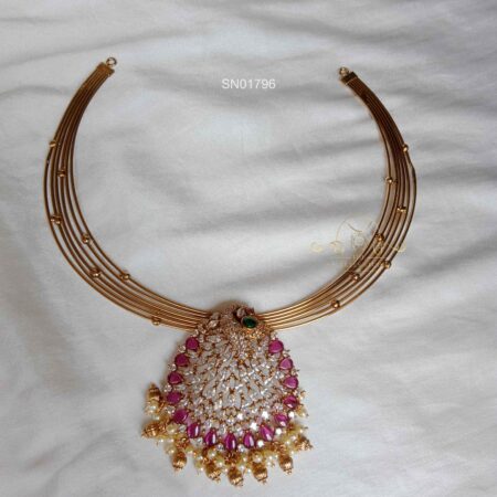 Peacock Hasli Necklace