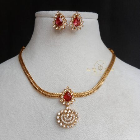 Ruby and AD Pendant Necklace