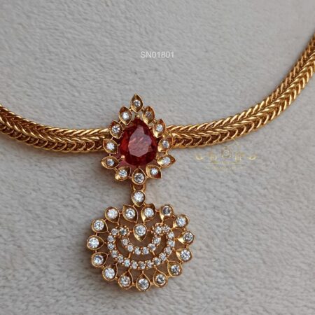 Ruby and AD Pendant Necklace