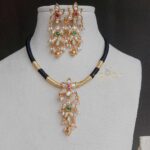 Kundan Black Thread Necklace