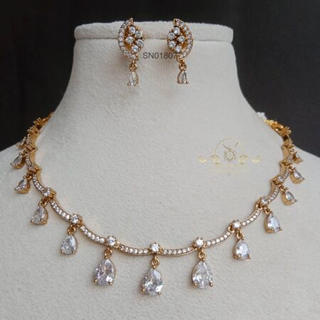 AD Tear Drops Necklace