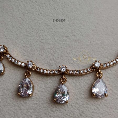 AD Tear Drops Necklace