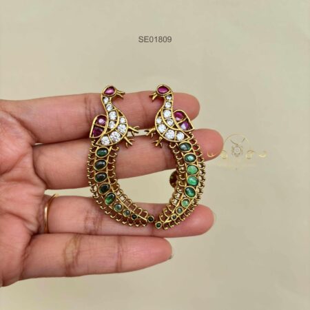 Peacock Earcuff Earrings