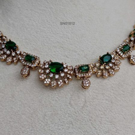 Emerald and AD Necklace