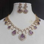 Purple Drops Victorian Necklace