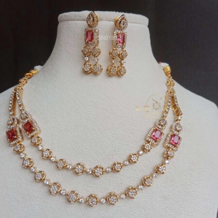 Two Side AD Ruby Mohappu Necklace
