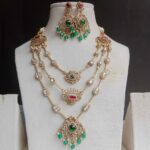 Three Line Jadau Victorian Neckset