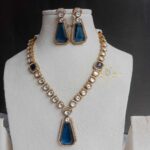Sapphire/Emerald with Massonite Necklace