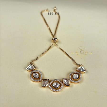 Oval and Triangle Massonite Bracelet