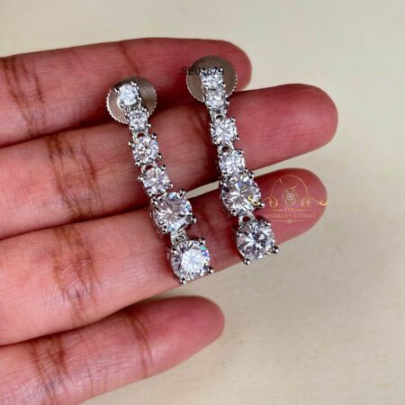 Solitaire AD Drop Earrings