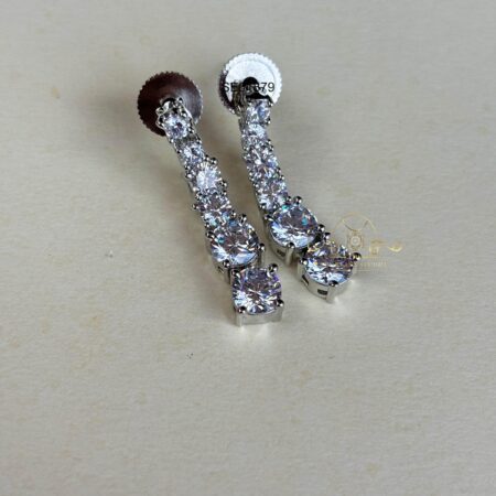 Solitaire AD Drop Earrings