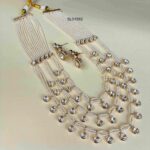 Unisex Long Layer Pearl Massonite Long Necklace