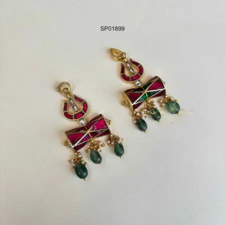 Trishul Jadau Pendant