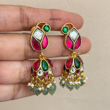 Mango Jadau Jhumka