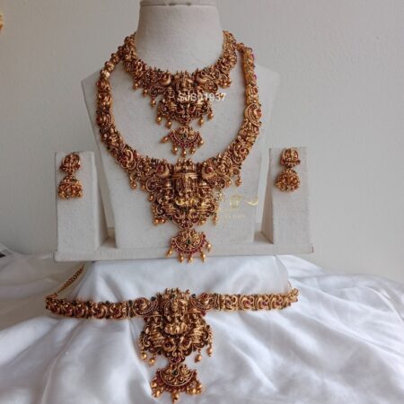 Goddess Lakshmi Bridal Jewellery Set