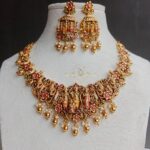 Ram Parivar Necklace Set - kalankari work