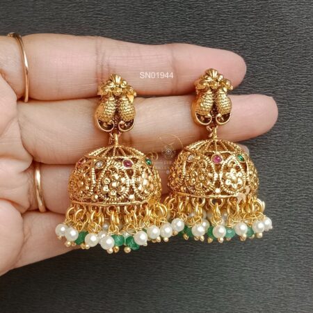 Antique Jadau Jelebi Lakshmi Necklace