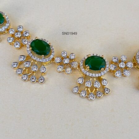Emerald Diamond Necklace