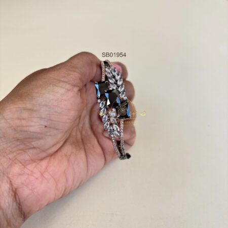 Victorian Black Stone Bracelet