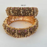 Intricately Designed Flower Antique Bangles