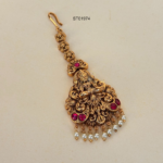 Maang Tikka with Pearl Drops