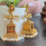 Square and Elephants Jhumka