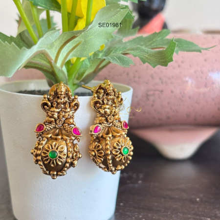 Goddess Lakshmi Coconut Jhumki