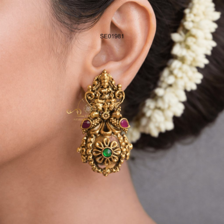 Goddess Lakshmi Coconut Jhumki
