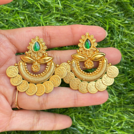 Antique Kasu Drop Earrings