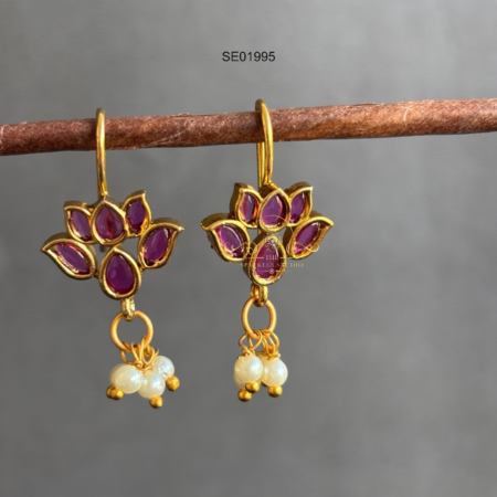 Cute Lotus Bugadi/Hoop Earrings