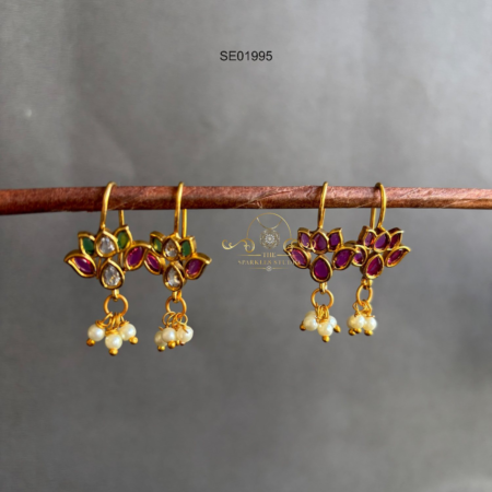 Cute Lotus Bugadi/Hoop Earrings