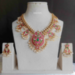 Jadau Guttapusalu Chandbali Necklace