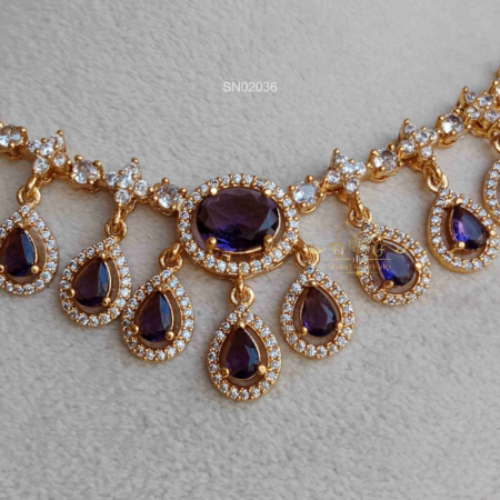 AD Purple Drops Necklace
