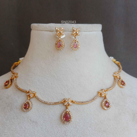 Curve AD Ruby Necklace