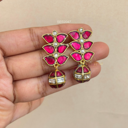 Jadau Ball Drop Earrings