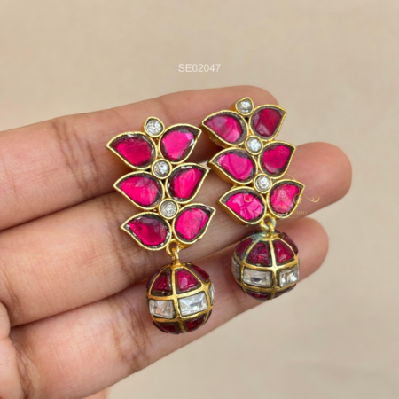 Jadau Ball Drop Earrings