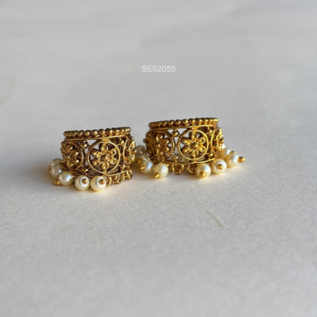 Antique Flower Bugadi Earrings