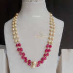 Two Line Pearl and Bead Mala
