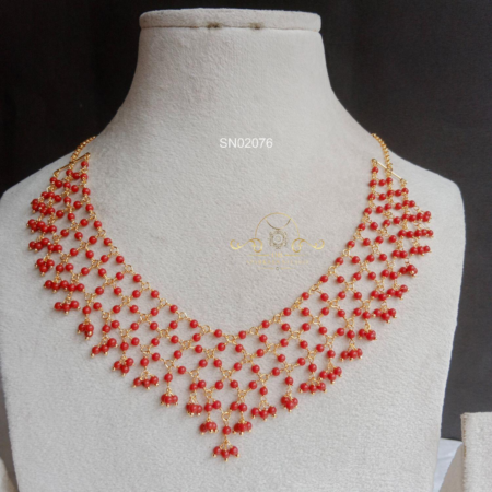 Coral Net Necklace