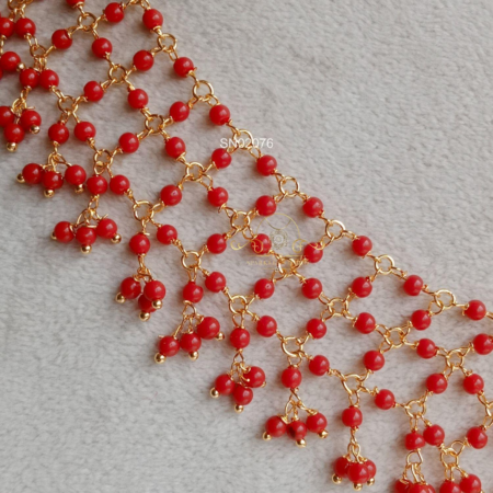 Coral Net Necklace