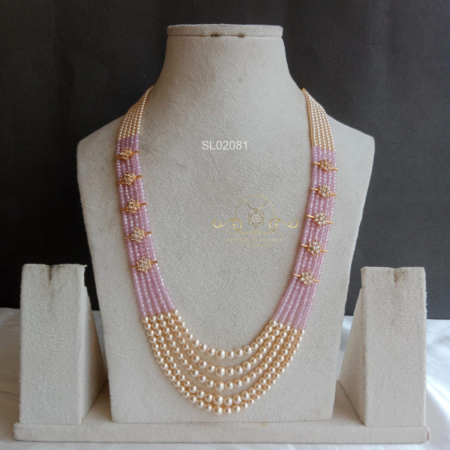 Pink Beads Pearl Haram