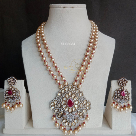 Two Line Pearl Victorian Haram