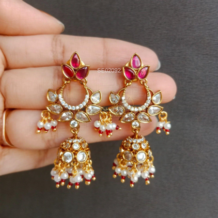 Chandbali Drop Jhumki