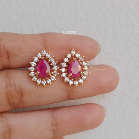 AD Color Stone Earstud