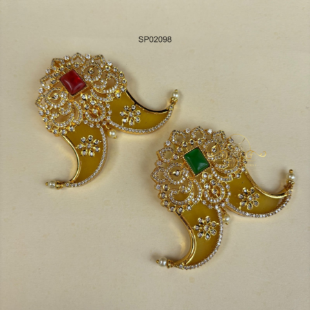 Ruby/Emerald Tiger Nail Pendant